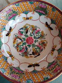 Ciotola in porcellana cinese Famille Rose 