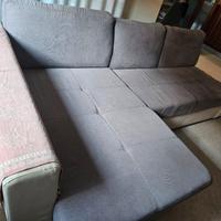 Divano letto 3 posti con chaise-longe