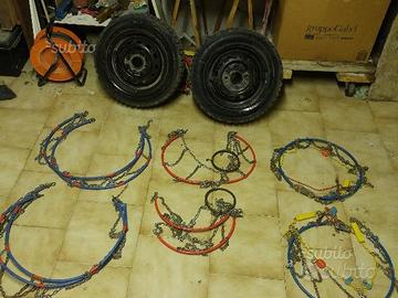 Gomme chiodate,catene,bombole metano ecc