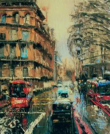 Quadro olio su tela LONDRA