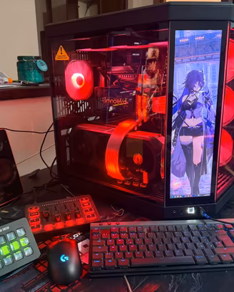 postazione pc gaming e streaming completa