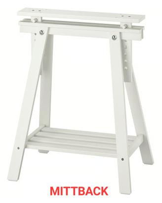 gamba cavalletto ikea mittback bianca