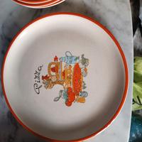 Set di 6 piatti in ceramica per la pizza cm 23 + 1