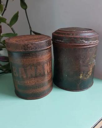 Due latte vintage Banania e caffè anni '30 - '40