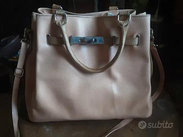 Borsa cabas in pelle a grana