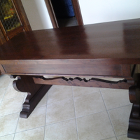 Scrivania antiquariato metà '800 noce- Porlezza