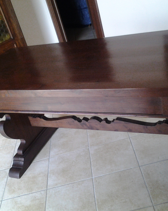 Scrivania antiquariato metà '800 noce- Porlezza