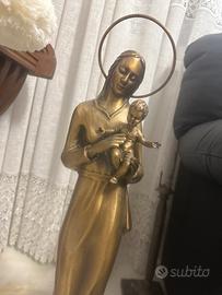 Scultura in bronzo su base in marmo