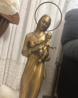 Scultura in bronzo su base in marmo