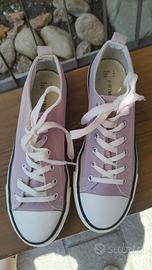 Scarpe in tela lilla 