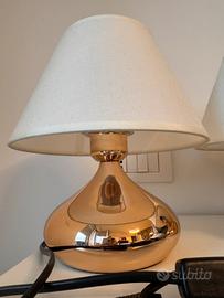 Coppia lampade da tavolo Sheen Lighting crema- oro