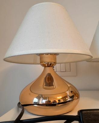Coppia lampade da tavolo Sheen Lighting crema- oro