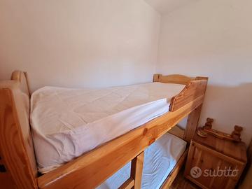 Letti a castello legno massello artigianali