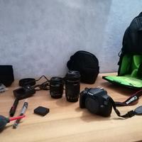 Canon reflex + 2 obiettivi e accessori