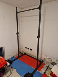 Half Rack + bilanciere + dischi