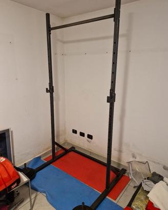 Half Rack + bilanciere + dischi