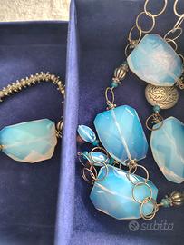 Set argento pietra di luna  vintage 
