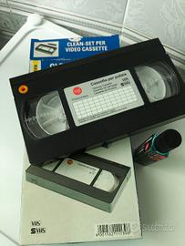 Videocassetta pulisci testine - set