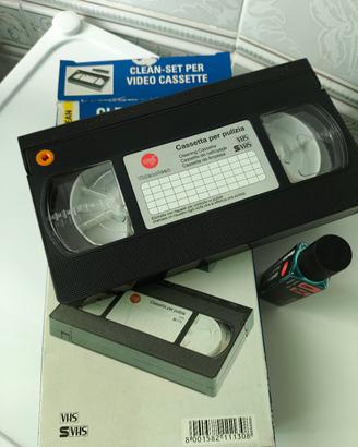 Videocassetta pulisci testine - set