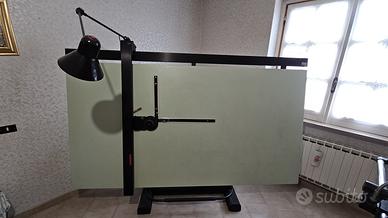 Tavolo da disegno tecnico completo di tecnigrafo 