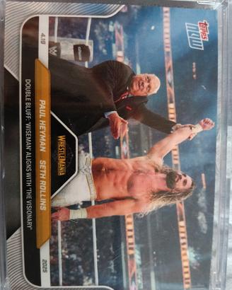 card tops WWE Paul Heyman Seth rollydouble Wiseman
