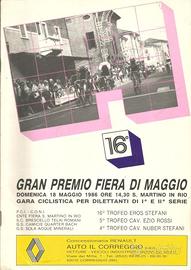 CICLISMO GRAN PREMIO FIERA DI MAGGIO 1986 BALLERIN