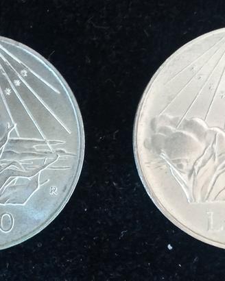 500 lire argento 1965 - 2 esemplari
