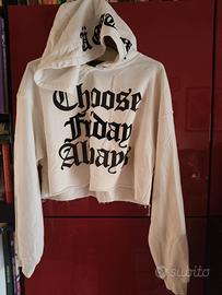 maglia telata con cappuccio tg M Bershka 