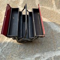 Cassetta portautensili 5 cassetti rosa-nera