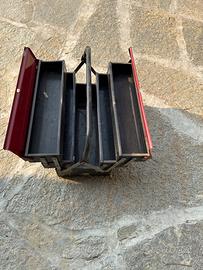 Cassetta portautensili 5 cassetti rosa-nera