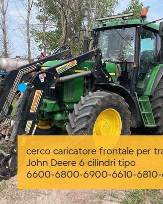 caricatore frontale  per trattore John Deere 6800