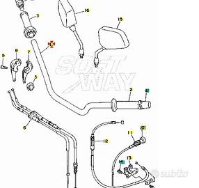 Manubrio Yamaha TDM 850 3VD261110000