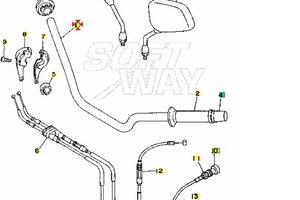 Manubrio Yamaha TDM 850 3VD261110000
