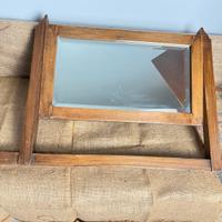 Specchiera basculante vintage in legno