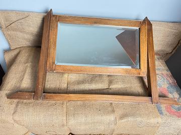 Specchiera basculante vintage in legno