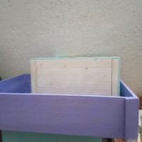 mensole cassette colorate 