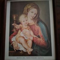 Quadretto vintage Madonna del Preziosissimo Sangue