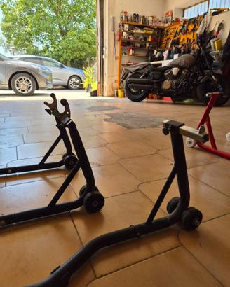 Cavalletti alza moto ant post