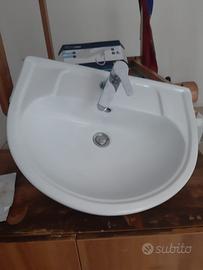 Lavandino bagno completo di miscelatore