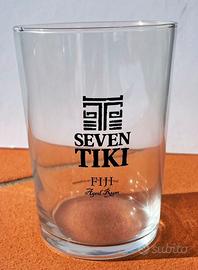 BICCHIERI VETRO ALTI RUM SEVEN TIKI NUOVI