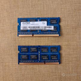 2x Elpida 4GB PC3-10600S-9-10-F1 RAM