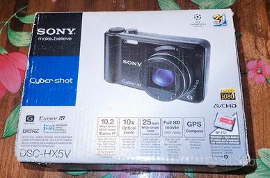 Macchina Sony DSC-HX5V con custodia subacquea