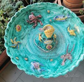 FONTANA VIETRESE ANNI 60 FIRMATA CERAMICA  FALCONE