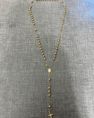 Rosario in oro giallo 18k