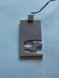 Ciondolo pendente GUCCI in argento segno zodiacale