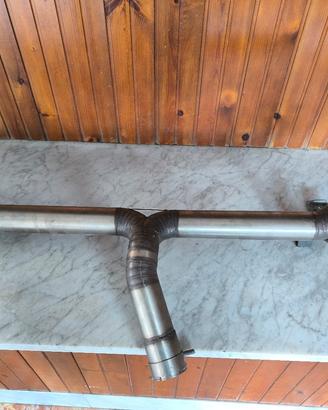 doppio scarico diretto in acciaio inox 