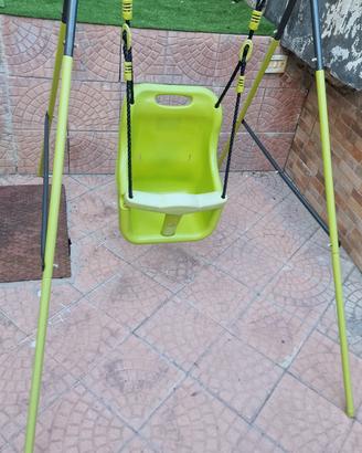 set giochi da giardino (scivolo feber+ altalena)