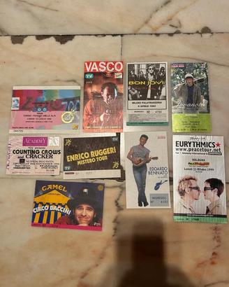 Vecchi biglietti concerti anni '90