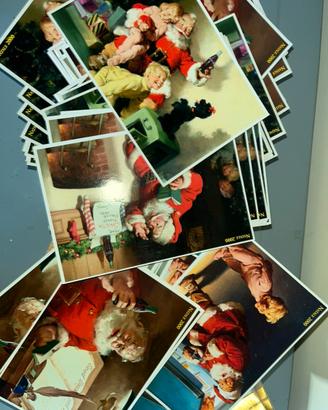 Cartoline vintage natalizie coca cola babbo natale