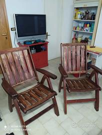 Sedie da giardino originali svedesi Hillerstorp